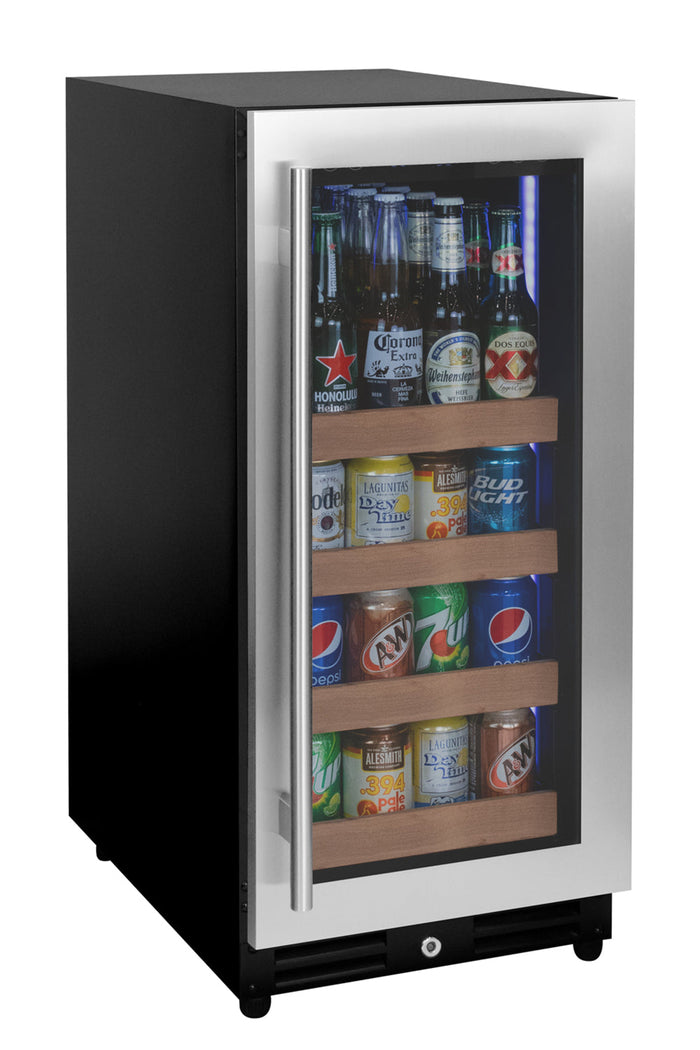 VINELOR Reserva 15 pouces | Cave à vin & boissons inox charnière droite - vue principale