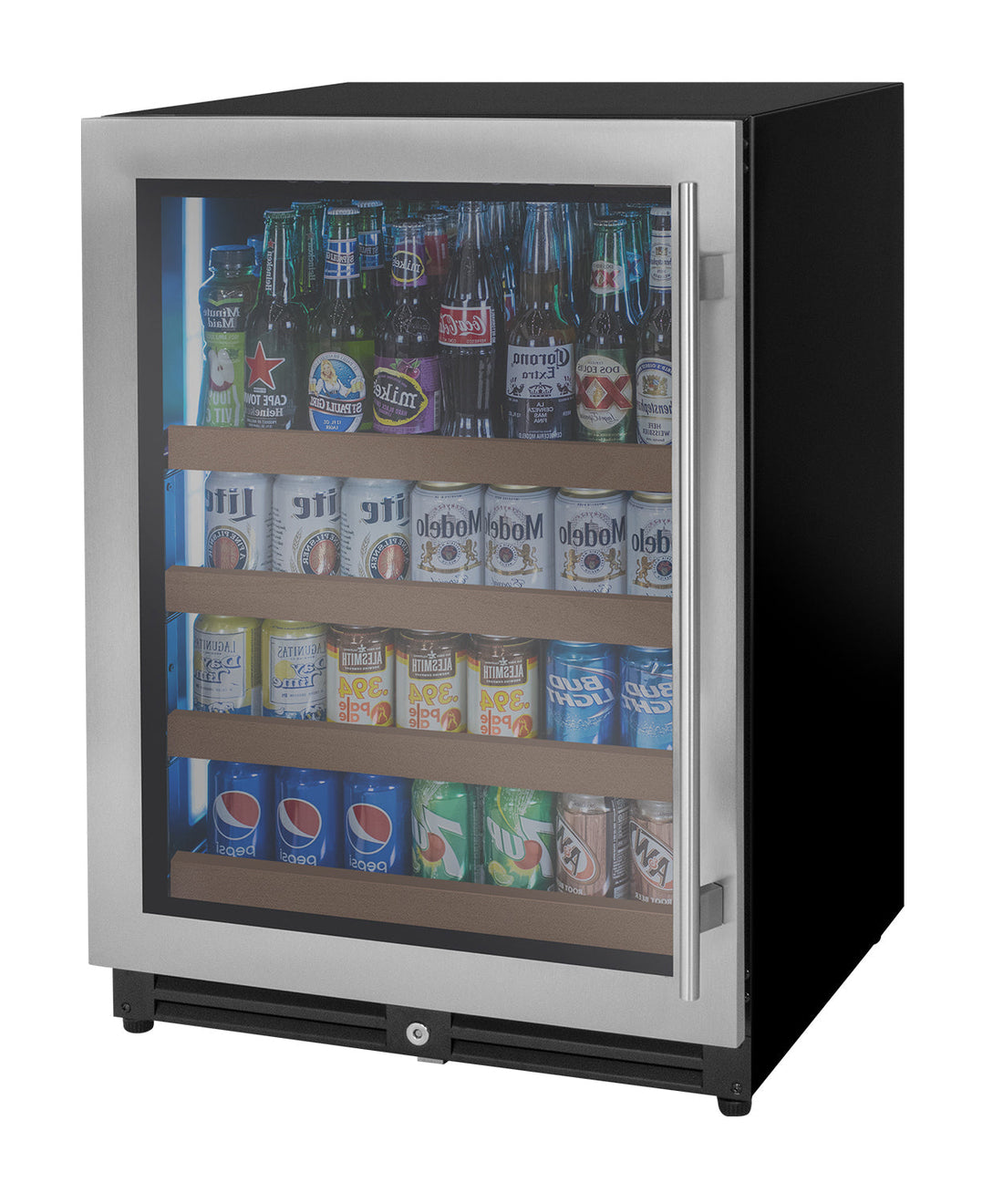VINELOR FlexCount 24 pouces | Cave à vin & boissons encastrable inox charnière gauche - vue principale