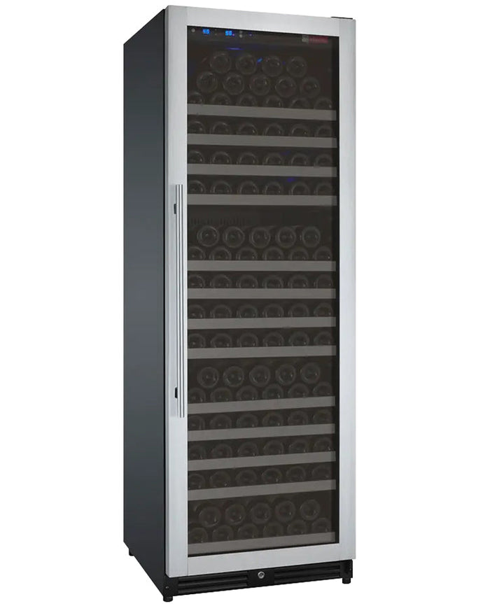VINELOR FlexCount 177 bouteilles | Cave à vin encastrable 1 zone inox charnière droite - vue principale
