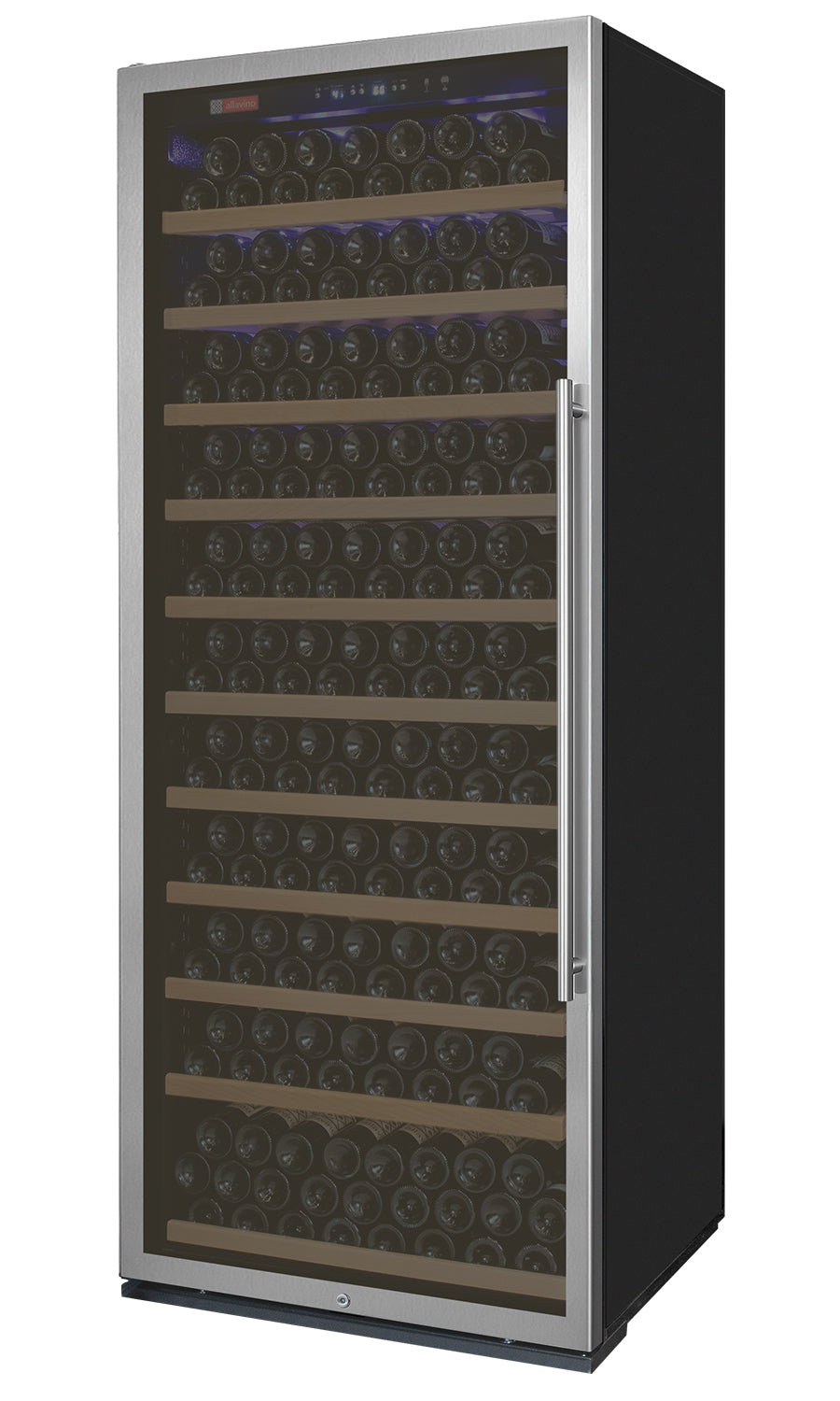 VINELOR Vite 277 bouteilles | Cave à vin pose libre 1 zone inox charnière gauche - vue principale