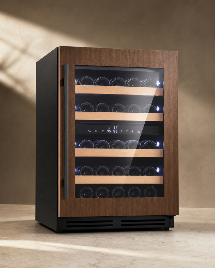 VINELOR Habillage 24 pouces | Cave à vin habillable 2 zones — vue principale premium