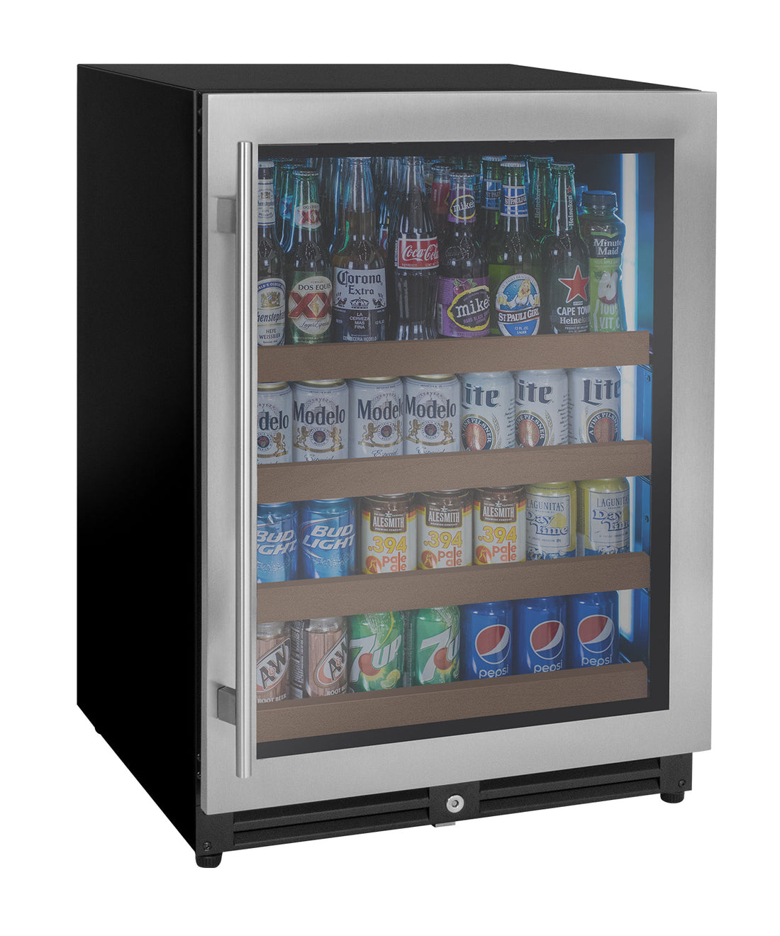 VINELOR FlexCount 24 pouces | Cave à vin & boissons encastrable inox charnière droite - vue principale